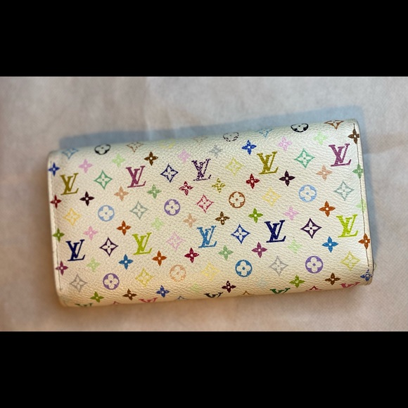 LV long wallet multicolor white - authentic - Picture 5 of 8